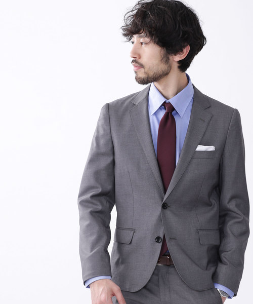 「nano・universe」 スーツ 46 グレー メンズ ナノユニバース スーツ セットアップ ウール混 ブランド 上下セット