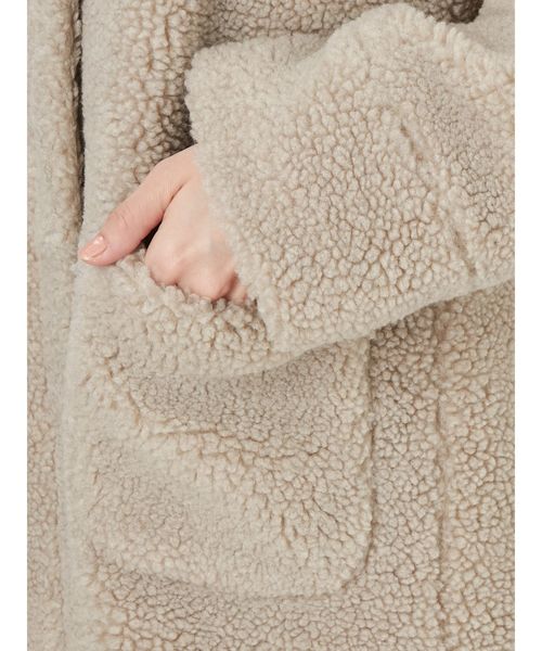 merry jenny（メリージェニー）の「ボアコート（その他アウター・レディース・ベージュ/アイボリー・FREE）」の4枚目の写真