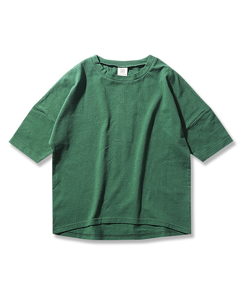 devirock（デビロック）の「ゆるっとTシャツ カットソー 半袖Tシャツ（Tシャツ/カットソー・キッズ・オフホワイト/ブラック/グリーン系その他/レッド系その他/スモークピンク・100cm/110cm/120cm/130cm/140cm/150cm/160cm）」の10枚目の写真