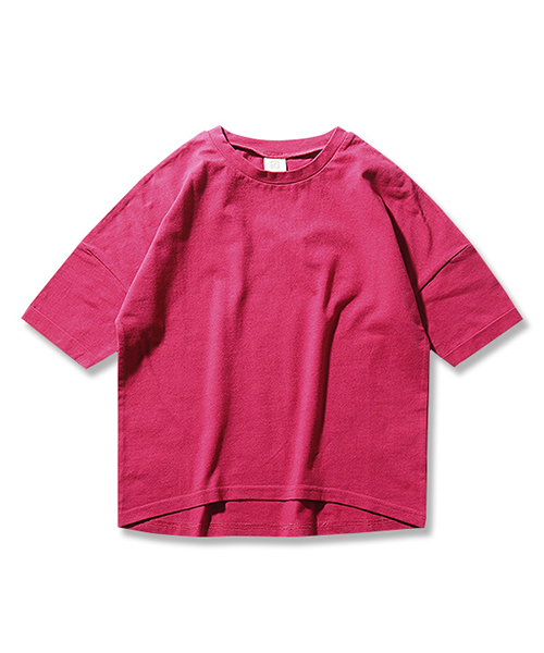 devirock（デビロック）の「ゆるっとTシャツ カットソー 半袖Tシャツ（Tシャツ/カットソー・キッズ・オフホワイト/ブラック/グリーン系その他/レッド系その他/スモークピンク・100cm/110cm/120cm/130cm/140cm/150cm/160cm）」の20枚目の写真