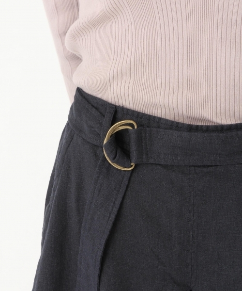 niko and...（ニコアンド）の「ヨーロピアンリネンレーヨンフレアパンツ（その他パンツ・レディース・パープル/キャメル/ネイビー/カーキ/ベージュ/ダークグリーン・3/4/2）」の15枚目の写真