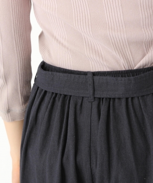 niko and...（ニコアンド）の「ヨーロピアンリネンレーヨンフレアパンツ（その他パンツ・レディース・パープル/キャメル/ネイビー/カーキ/ベージュ/ダークグリーン・3/4/2）」の18枚目の写真