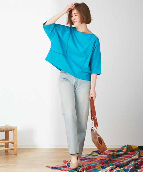 Abahouse Devinette（ドゥヴィネット）の「ハシゴレースプルオーバーシャツ（シャツ/ブラウス・レディース・ホワイト/ブラック/ターコイズブルー・FREE）」の13枚目の写真