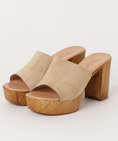 CIAOPANIC（チャオパニック）の「チャンキーカバーサンダル（サンダル・レディース・ベージュ/マスタード・37/38/36）」の3枚目の写真