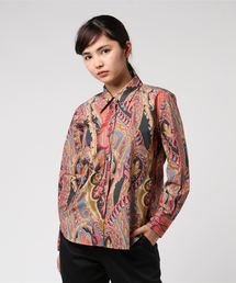 MARGARET WOWELL マーガレットハウエル ペイントプリントシャツ Ⅱ