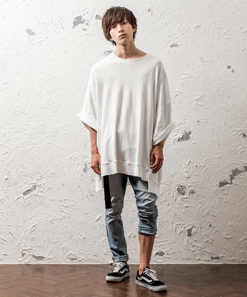 MinoriTY（マイノリティ）の「スムース切り替えBIG　Tシャツ（Tシャツ/カットソー・メンズ・ホワイト/ブラック/ホワイト系その他/ブラック系その他・FREE）」の5枚目の写真