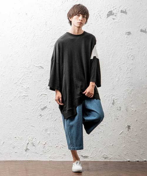 MinoriTY（マイノリティ）の「スムース切り替えBIG　Tシャツ（Tシャツ/カットソー・メンズ・ホワイト/ブラック/ホワイト系その他/ブラック系その他・FREE）」の6枚目の写真