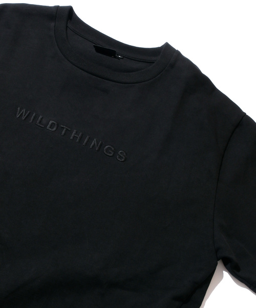 And A（アンドエー）の「WILD THINGS ワイルドシングス / S/S EMBROIDERY LOGO エンブロイダリーロゴ Tシャツ / WT19014N（Tシャツ/カットソー・メンズ・ホワイト/ブラック・SMALL/MEDIUM/LARGE/X-SMALL）」の6枚目の写真