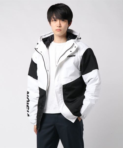 VISION STREET WEAR（ヴィジョンストリートウェア）の「VISION ビジョン 切り替え中綿ジャケット（ブルゾン・メンズ・レッド/オフホワイト/ライトグリーン/コーラル・LL/M/L）」の8枚目の写真