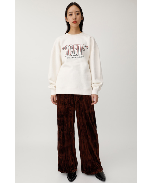 MOUSSY（マウジー）の「SCENE POJ（Tシャツ/カットソー・レディース・ライトブルー/パープル/オフホワイト/ライトブラック・FREE）」の19枚目の写真