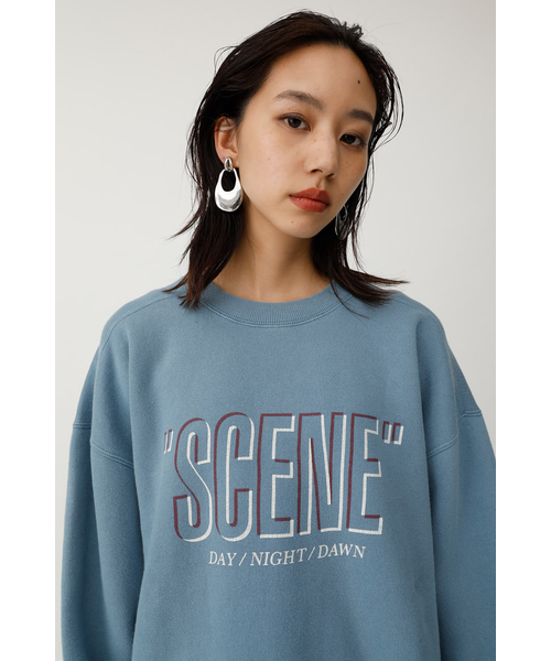 MOUSSY（マウジー）の「SCENE POJ（Tシャツ/カットソー・レディース・ライトブルー/パープル/オフホワイト/ライトブラック・FREE）」の17枚目の写真