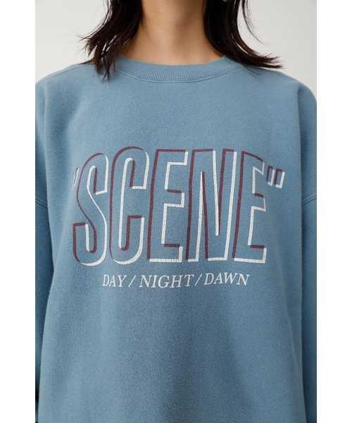 MOUSSY（マウジー）の「SCENE POJ（Tシャツ/カットソー・レディース・ライトブルー/パープル/オフホワイト/ライトブラック・FREE）」の11枚目の写真