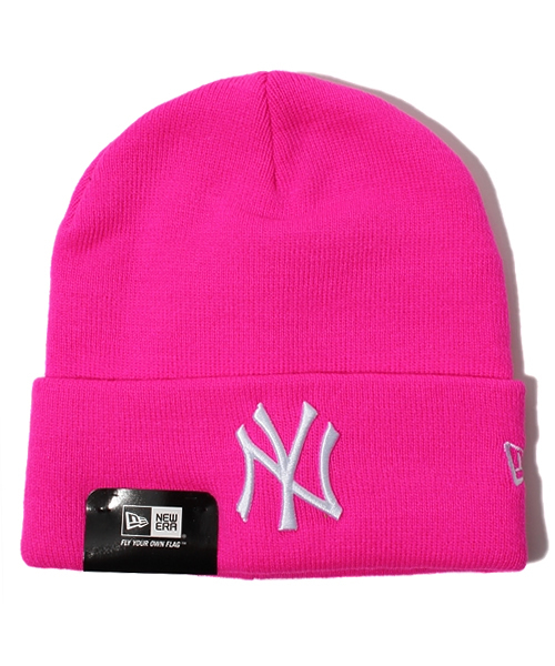 NEW ERA（ニューエラ）の「WEGO/【New Era】NYロゴニットキャップ（ニットキャップ/ビーニー・メンズ・ホワイト/ブラック/グリーン/ネイビー/ピンク/レッド/オレンジ・FREE）」の6枚目の写真