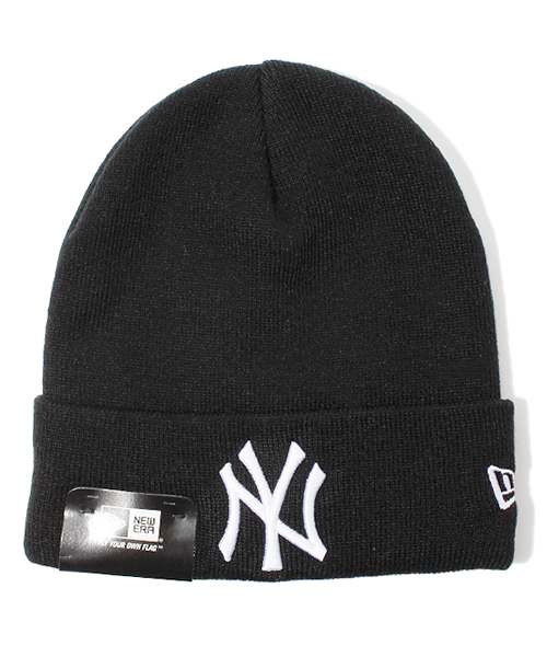 NEW ERA（ニューエラ）の「WEGO/【New Era】NYロゴニットキャップ（ニットキャップ/ビーニー・メンズ・ホワイト/ブラック/グリーン/ネイビー/ピンク/レッド/オレンジ・FREE）」の3枚目の写真