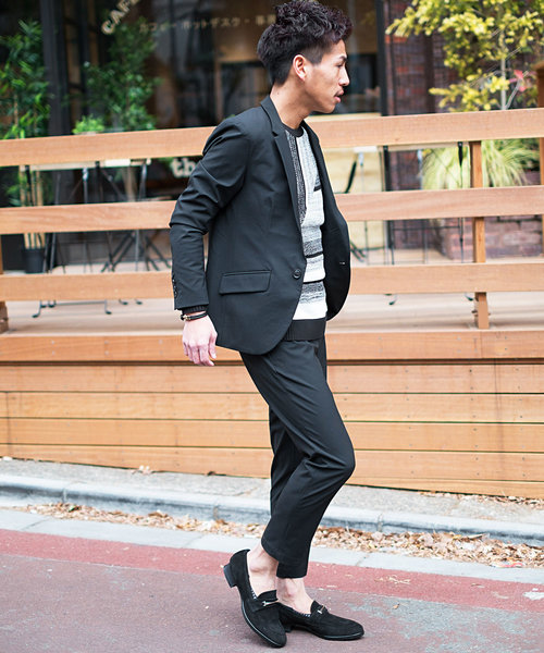 GOSTAR DE FUGA（ゴスタール ジフーガ）の「TRスラックスパンツ（スラックス・メンズ・ブラック/ネイビー/グレー系その他・S/M/L）」の4枚目の写真