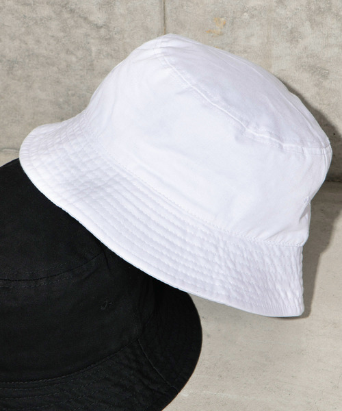 WEGO（ウィゴー）の「WEGO/無地バケットハット（ハット・メンズ・ホワイト/ブラック/ベージュ/ネイビー/ライトベージュ・FREE）」の2枚目の写真