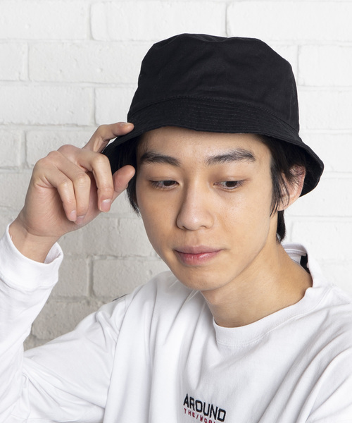 WEGO（ウィゴー）の「WEGO/無地バケットハット（ハット・メンズ・ホワイト/ブラック/ベージュ/ネイビー/ライトベージュ・FREE）」の9枚目の写真