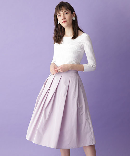 JILL STUART(ジルスチュアート)の「◆《Endy ROBE》マーズタックフレアスカート(スカート・レディース・ブラック/パープル・0/2/4)」の8枚目の写真