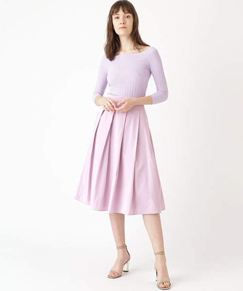 JILL STUART(ジルスチュアート)の「◆《Endy ROBE》マーズタックフレアスカート(スカート・レディース・ブラック/パープル・0/2/4)」の5枚目の写真