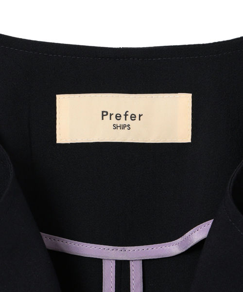 SHIPS(シップス)の「Prefer SHIPS:羽織りコート(その他アウター・レディース・ベージュ/ネイビー・ONE SIZE)」の12枚目の写真