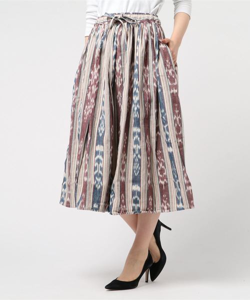 TIME WILL TELL WORKS / ウエストドローコード スカート ＜WOMEN＞