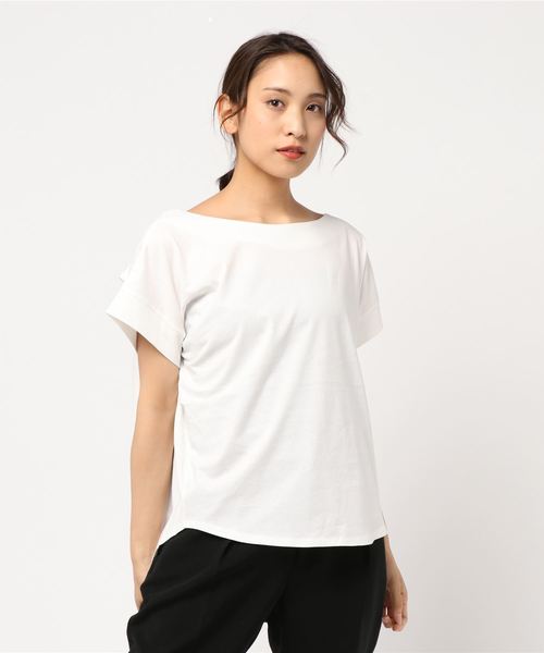 AMERICAN HOLIC(アメリカンホリック)の「バックタックカットプルオーバー*(Tシャツ/カットソー・レディース・ブラック/オフホワイト/ホワイト系その他4/ブルー系その他2・FREE)」の2枚目の写真