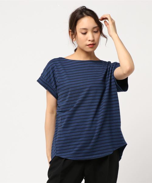 AMERICAN HOLIC(アメリカンホリック)の「バックタックカットプルオーバー*(Tシャツ/カットソー・レディース・ブラック/オフホワイト/ホワイト系その他4/ブルー系その他2・FREE)」の1枚目の写真