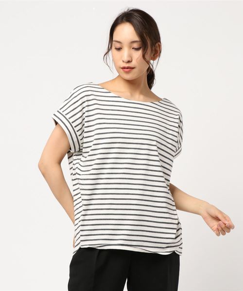 AMERICAN HOLIC(アメリカンホリック)の「バックタックカットプルオーバー*(Tシャツ/カットソー・レディース・ブラック/オフホワイト/ホワイト系その他4/ブルー系その他2・FREE)」の7枚目の写真
