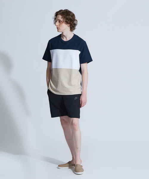 ABAHOUSE GRAY(アバハウスグレイ)の「【展開店舗限定】3段配色JQDボーダー半袖Tシャツ(Tシャツ/カットソー・メンズ・ホワイト/ネイビー/グリーン・46/48)」の16枚目の写真