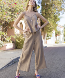 ALEXIA STAM | Shell Button Camisole & Relax Pants Set/シェルボタンキャミソール&リラックスパンツセット(ワンピース)