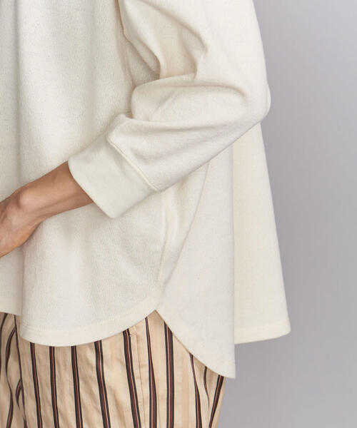 BEAUTY&YOUTH UNITED ARROWS（ビューティーアンドユースユナイテッドアローズ）の「BY コットンブークレ―バックV8分袖プルオーバーо（Tシャツ/カットソー・レディース・ブラック/オリーブ/ナチュラル・FREE）」の17枚目の写真