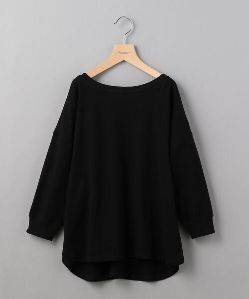 BEAUTY&YOUTH UNITED ARROWS（ビューティーアンドユースユナイテッドアローズ）の「BY コットンブークレ―バックV8分袖プルオーバーо（Tシャツ/カットソー・レディース・ブラック/オリーブ/ナチュラル・FREE）」の7枚目の写真