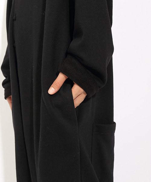 i（アイ）の「裏毛オールインワン（つなぎ/オールインワン・レディース・ホワイト/ブラック・FREE）」の5枚目の写真