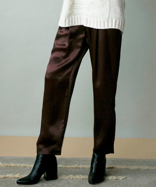 MAISON SPECIAL サテンパンツ　38サイズ MAISON SPECIAL パンツ Double Satin Flare Pants/ダブルサテン