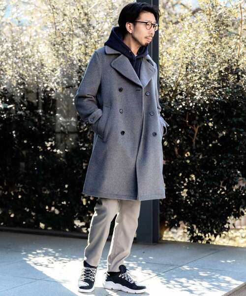 セール Nobiliaツイルビーバーダブルブレストコート チェスターコート Mens Mens Melrose メンズメルローズ のファッション