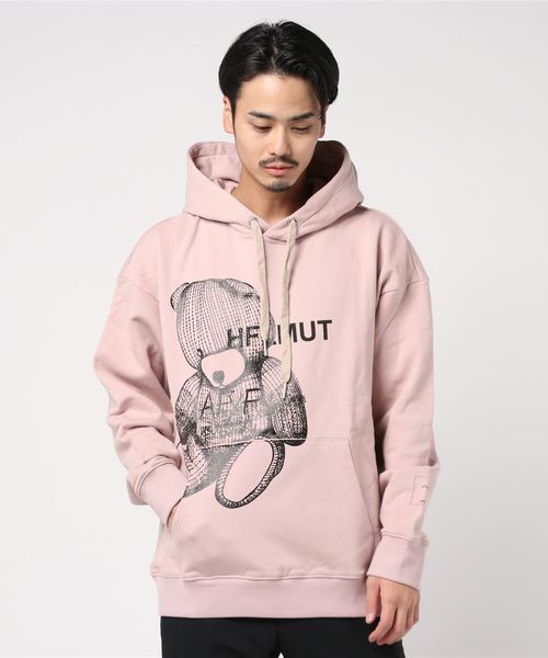 rovtski（ロフトスキー）の「【ビッグシルエット】BEAR　ＰOATHPT HOOD PULL OVER/ベアー プルオーバーフードパーカー（パーカー・メンズ・ホワイト/ブラック/ピンク・FREE）」の3枚目の写真