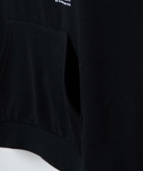 WEGO（ウィゴー）の「WEGO/ラベルロゴビッグシルエットプルパーカー（パーカー・メンズ・ブラック/オフホワイト・MEDIUM/LARGE）」の14枚目の写真