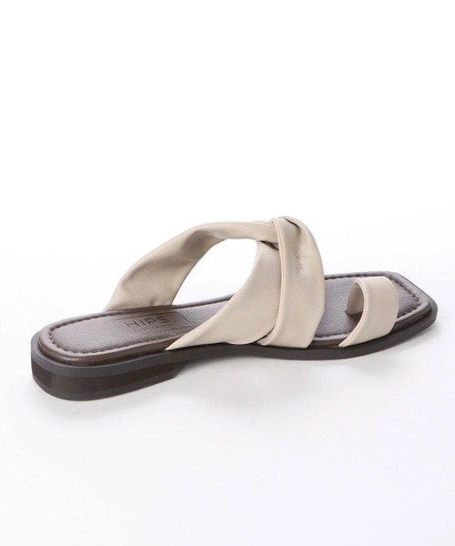 HIPS（ヒップス）の「ソフトトングサンダル（サンダル・レディース・ブラック/ブラウン/アイボリー/パイソン・S/M/L）」の20枚目の写真