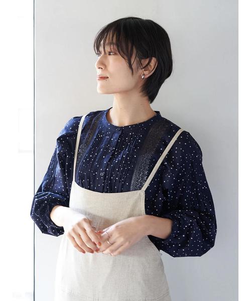 AMERICAN HOLIC(アメリカンホリック)の「レースピンタックブラウス *(シャツ/ブラウス・レディース・ブラック/オフホワイト/ドット・FREE)」の16枚目の写真