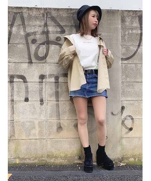 one way（ワンウェイ）の「シシュウロゴＴ（Tシャツ/カットソー・レディース・ホワイト/ベージュ/ライトグリーン/ライトピンク・FREE）」の10枚目の写真