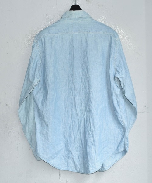 VINTAGE(ヴィンテージ)の「【ヴィンテージ古着】70's BIG MAC シャンブレーシャツ(シャツ/ブラウス・メンズ・ブルー・MEDIUM)」の4枚目の写真