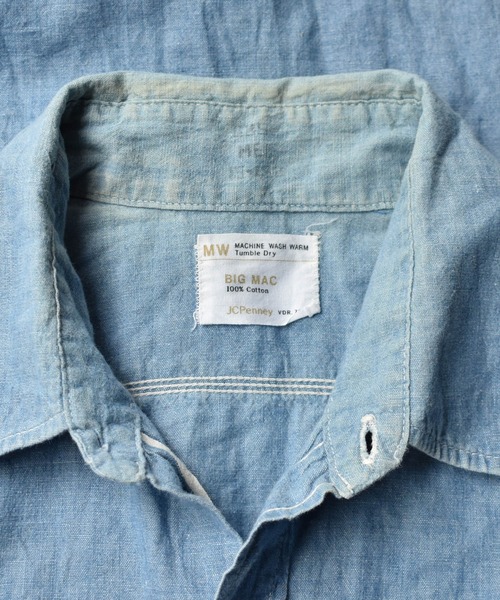 VINTAGE(ヴィンテージ)の「【ヴィンテージ古着】70's BIG MAC シャンブレーシャツ(シャツ/ブラウス・メンズ・ブルー・MEDIUM)」の3枚目の写真