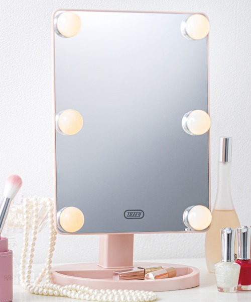 【セール】【Toffy Beauty/トフィー ビューティー】 ハリウッドスタイルミラー（手鏡/メイクミラー）｜Toffy Beauty（トフィービューティー）