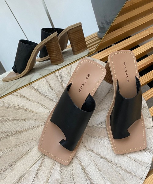 chuclla（チュクラ）の「【chuclla】Triangle-heel thongs sandal sb-6 chs70（サンダル・レディース・ブラック/ベージュ/アイボリー・40/38/39/36/37）」の13枚目の写真