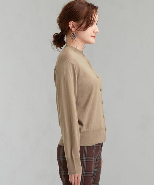 green label relaxing（グリーンレーベルリラクシング）の「[手洗い可能] [1_OF MINE]  ツイン ニット アンサンブル カーディガン（カーディガン/ボレロ・レディース・ブラウン/パープル/ダークグレー/ベージュ・FREE）」の17枚目の写真