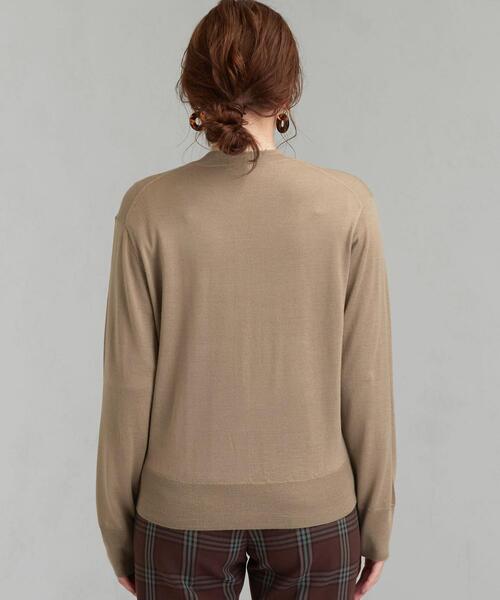 green label relaxing（グリーンレーベルリラクシング）の「[手洗い可能] [1_OF MINE]  ツイン ニット アンサンブル カーディガン（カーディガン/ボレロ・レディース・ブラウン/パープル/ダークグレー/ベージュ・FREE）」の16枚目の写真