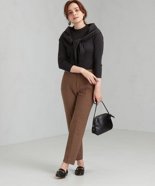 green label relaxing（グリーンレーベルリラクシング）の「[手洗い可能] [1_OF MINE]  ツイン ニット アンサンブル カーディガン（カーディガン/ボレロ・レディース・ブラウン/パープル/ダークグレー/ベージュ・FREE）」の7枚目の写真