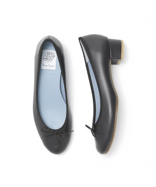 Emma Francis（エマフランシス）の「ラウンドトゥ 3cmヒール バレエシューズ（バレエシューズ・レディース・レッド/ゴールド/ブラック/シルバー/チャコールグレー/パイソン/グレー/ブラック系その他/ブラウン/グリーン/ネイビー/アイボリー/ホワイト/ベージュ・22.0cm/24.5cm/23.5cm/23.0cm/24.0cm/22.5cm/25.0cm）」の4枚目の写真