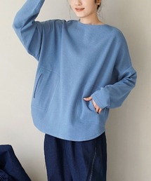 ふっくらカットソー ポケット付き ワイドプルオーバー