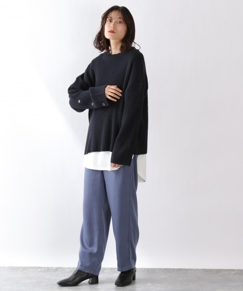 LOWRYS FARM（ローリーズファーム）の「ｒｅｌａｘパウダーサテンパンツ　918298（その他パンツ・レディース・グリーン/ブルー/アイボリー/ブラウン/ゼブラ・FREE）」の6枚目の写真